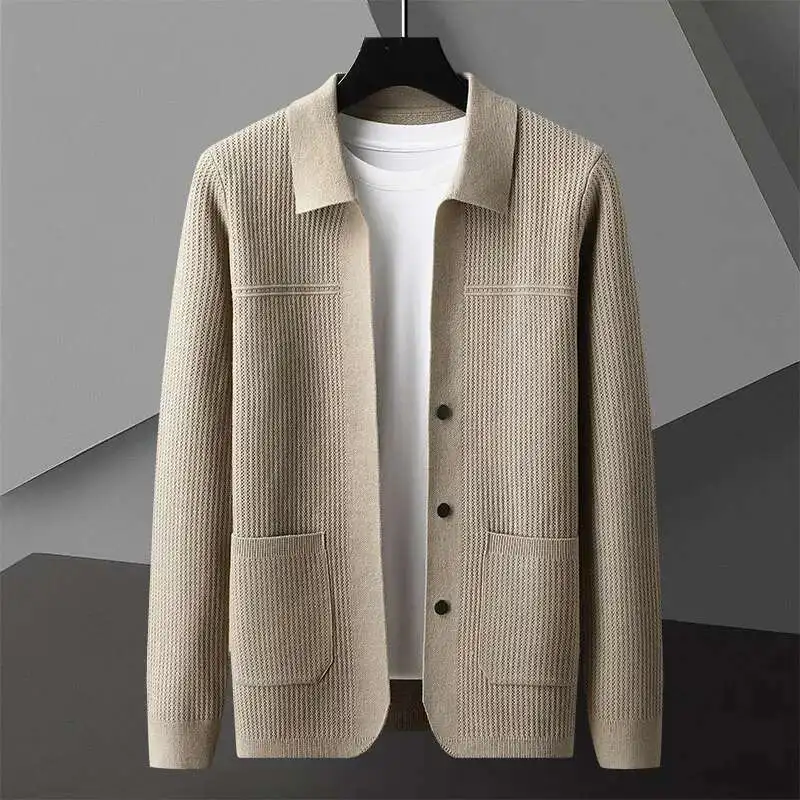 Sweaters Sueter Hombre Los Hombres Abrigos Solid Color Men's Sweaters Cardigan Home Fashion Cardigan Sweater Men Streetwear Mens