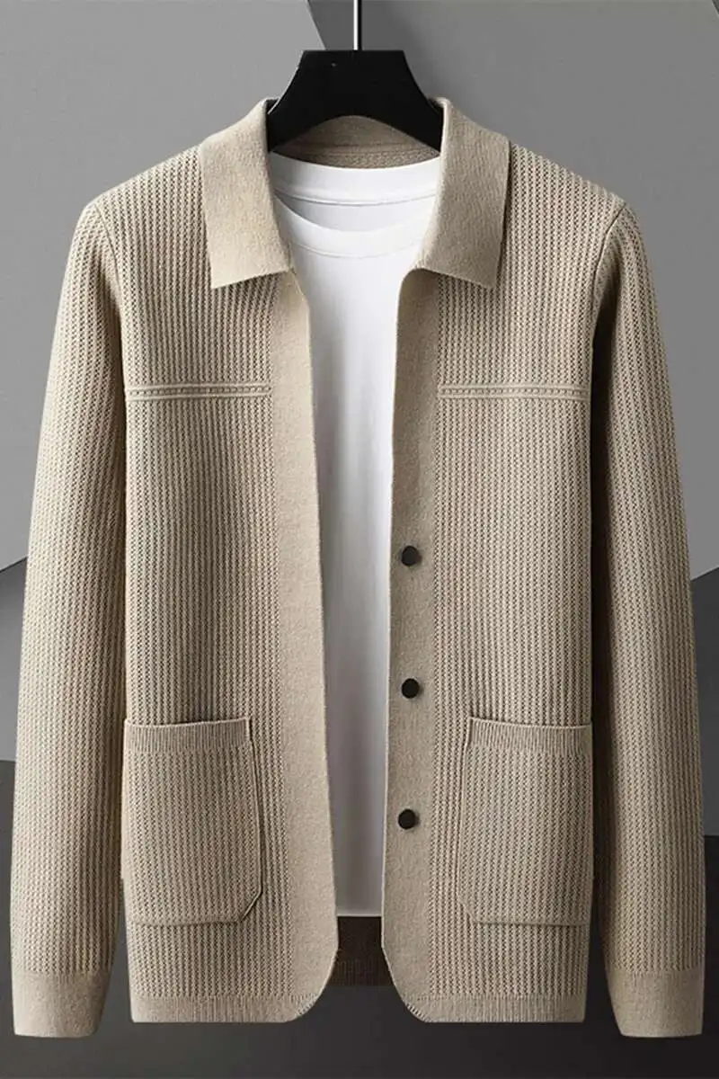 Sweaters Sueter Hombre Los Hombres Abrigos Solid Color Men's Sweaters Cardigan Home Fashion Cardigan Sweater Men Streetwear Mens - Image 5