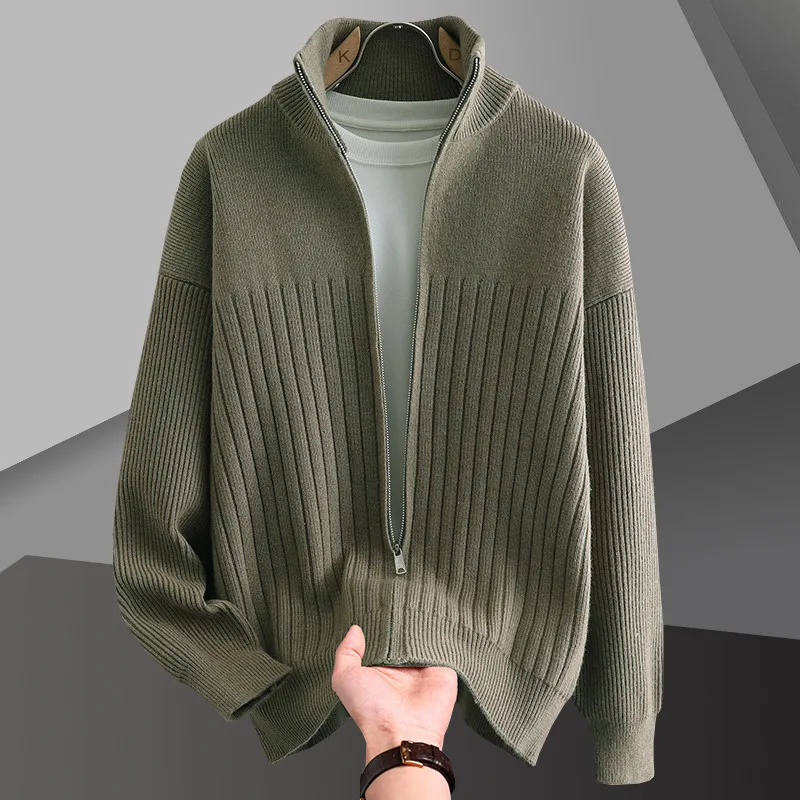 Solid Color Men's Sweaters Fashion Cardigan Sweater Men Cardigan Home Streetwear Mens Sweaters Sueter Hombre Los Hombres Abrigos