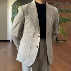 autumn Solid Color Casual Office Party smoking homme mariage High Quality Business Formal Casual Dress Suit Wedding Suit For Men